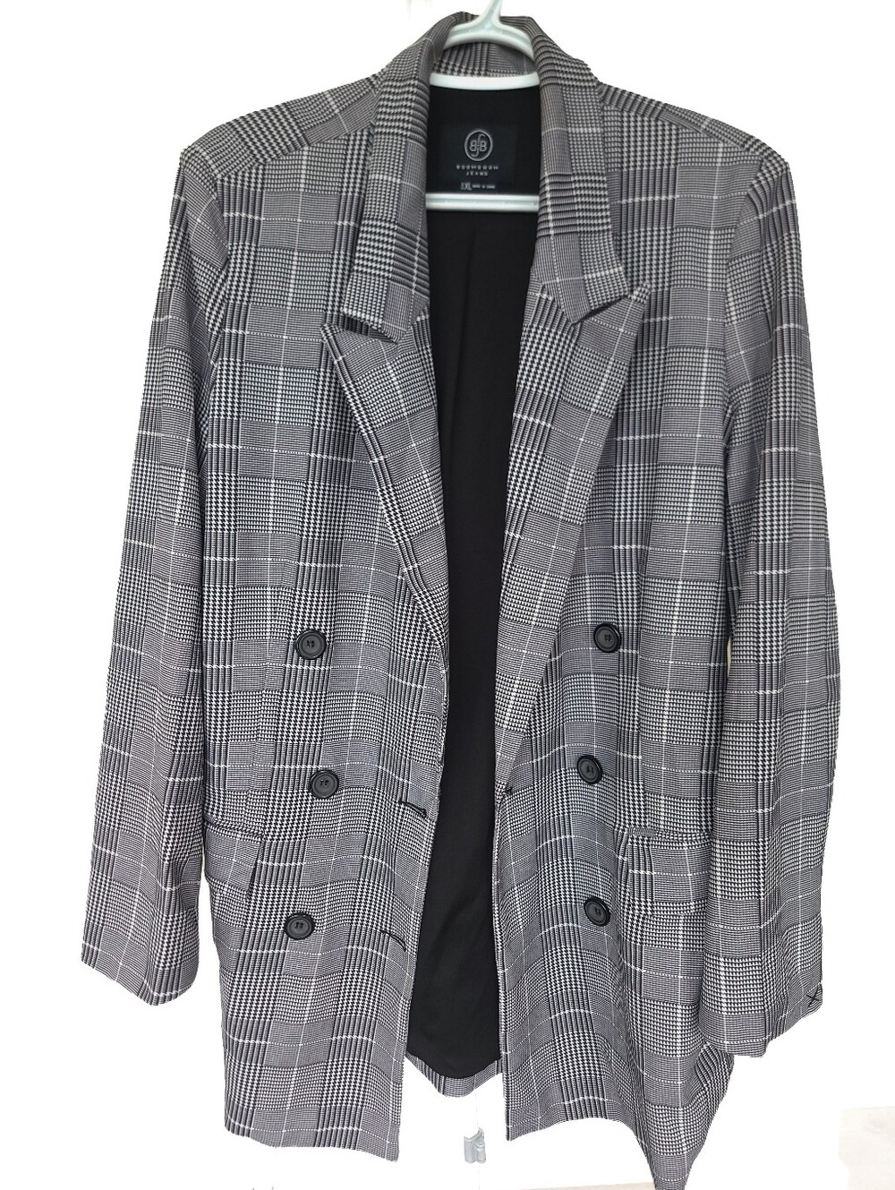 Boom Boom Jeans Glencardigan Blazer in Black and White